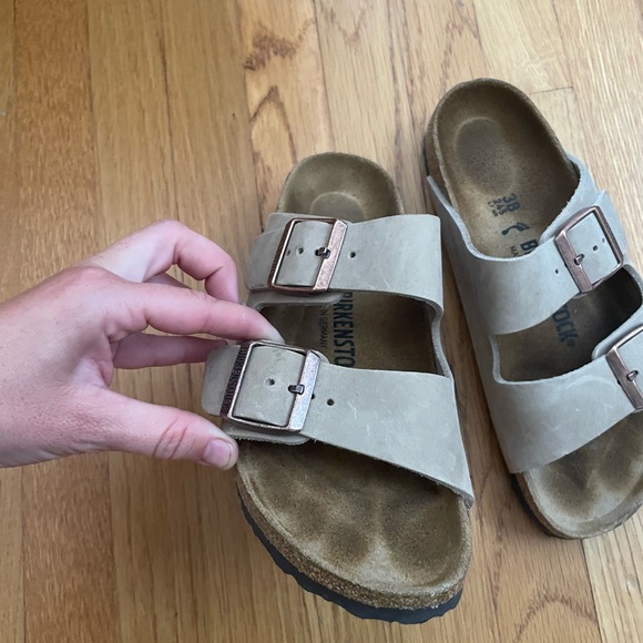 Birkenstocks Leather Taupe like new - Picture 5 of 5